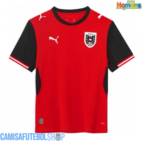 Camisa de time de futebol Áustria Replicas 1º Equipamento Mundo 2026 Manga Curta